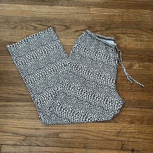 Women’s Cheetah Print Wide Leg Lounge Pants